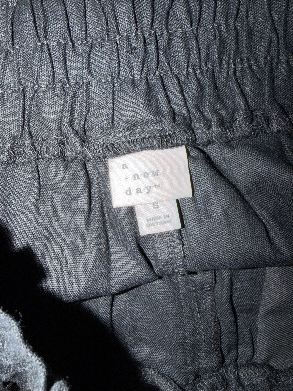 a new day Black High-Waist Elastic Drawstring Shorts NWT - Picture 2 of 3